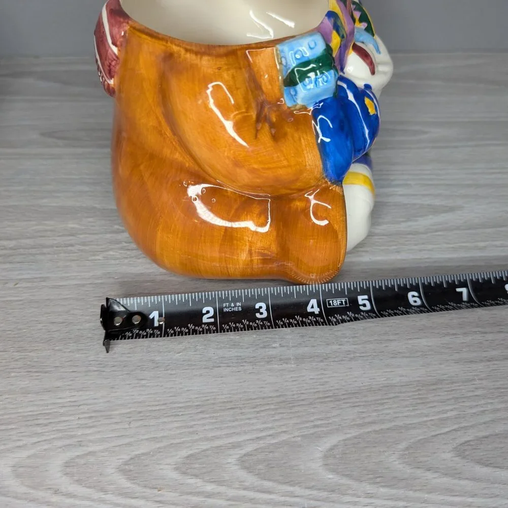 Christmas Reindeer Colorful Ceramic Cookie Jar 9